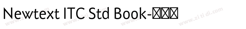 Newtext ITC Std Book字体转换